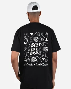 Bad Birdie X Liquid Death Golf To The Grave Tee
