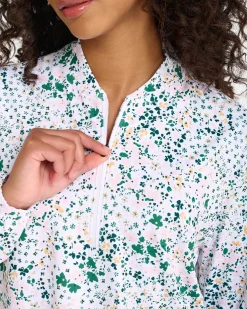 Daisy Paisley UV Quarterzip