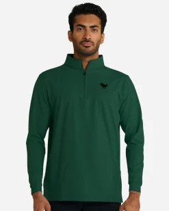 Evergreen Heather Quarterzip