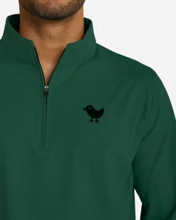 Evergreen Heather Quarterzip