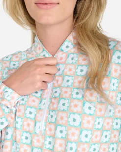 Flower Power UV Quarterzip