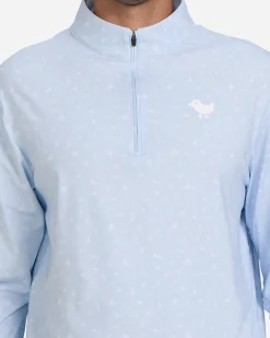 Sights & Rounds Light Blue Quarterzip